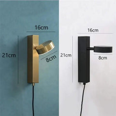 Adjustable LED Wall Reading Lamp with Switch – Modern Metal Wall Light