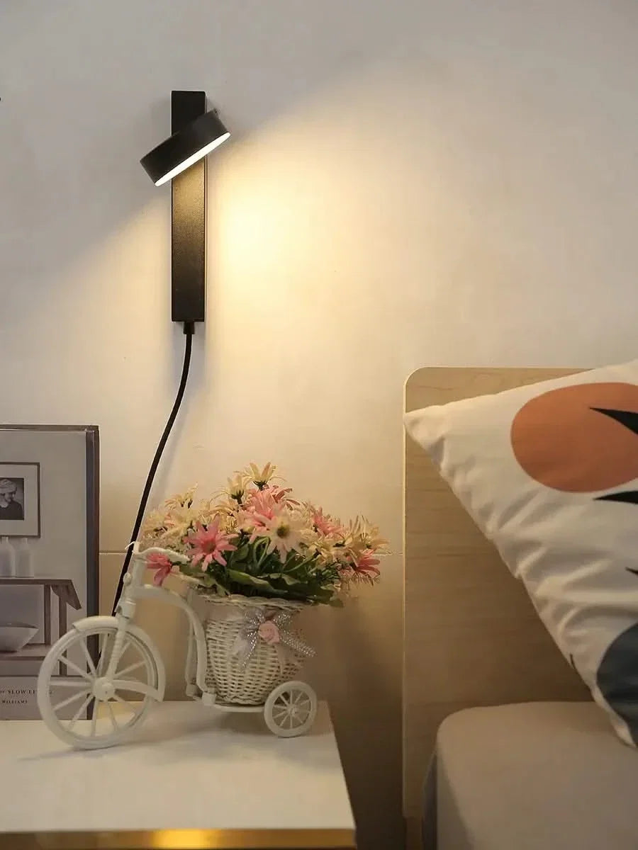 Adjustable LED Wall Reading Lamp with Switch – Modern Metal Wall Light