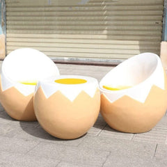 Egg Style Sofa Stool – Center Table (60x60x52cm) or Chair