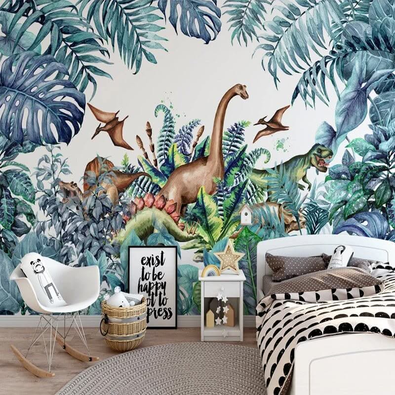 Dinosaur Adventure Nursery Wallpaper Mural