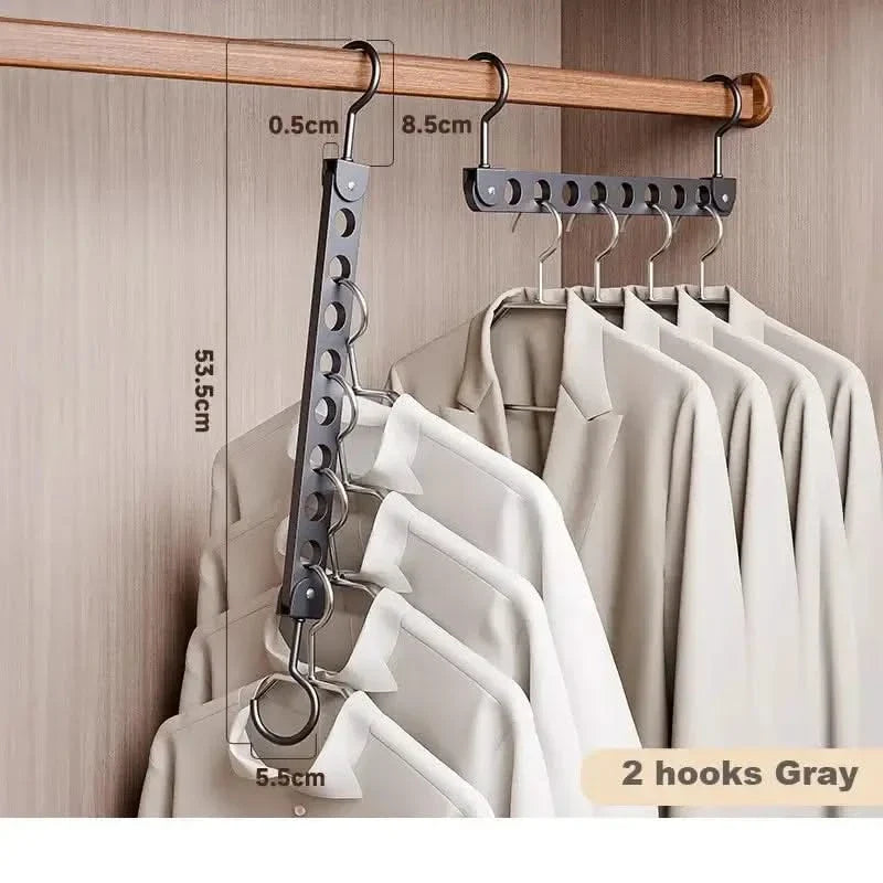 Aluminum Rotatable Clothes Hanger – 6/8 Holes