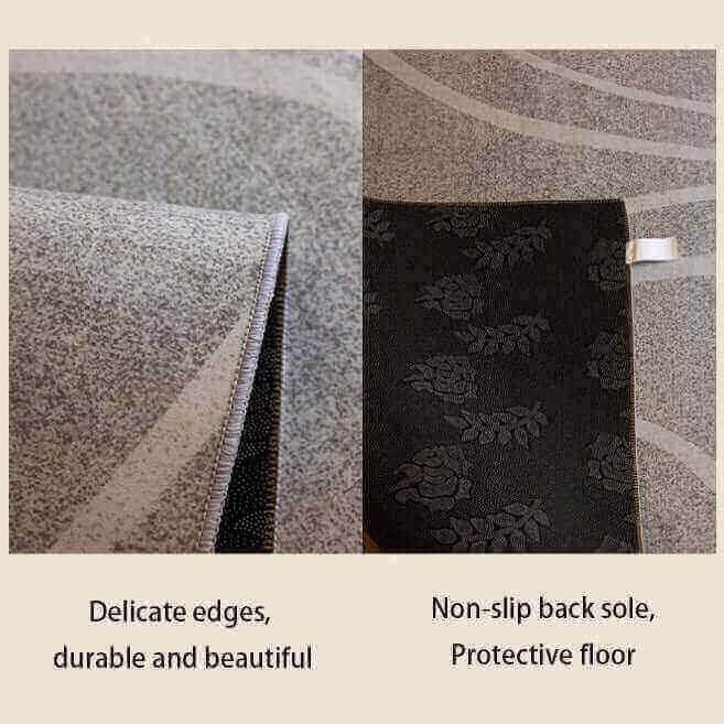 Black & White Net Rug: Modern Sophistication